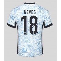 Portugal Ruben Neves #18 Bortatröja EM 2024 Korta ärmar